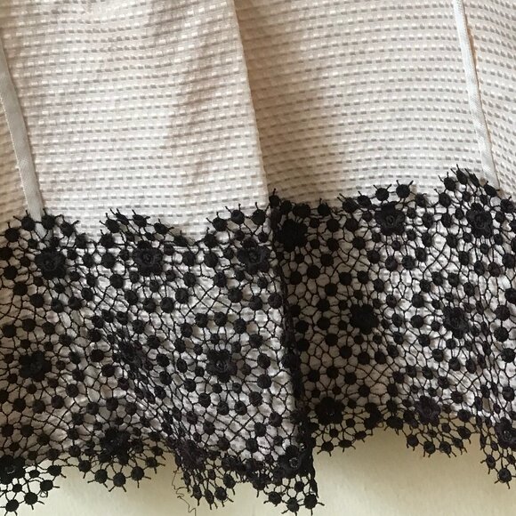 $499 Max Mara Sportmax Ivory Mid-length Dress With LACE **IT 48, US 14 - Picture 9 of 10